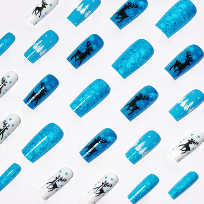 Seasonal Winter-Themed Nail Art Acalora