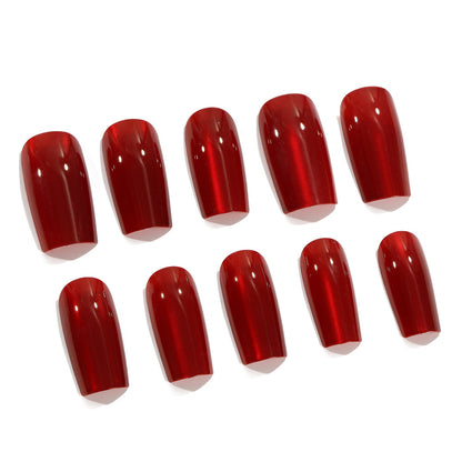 Elegant artificial nails with a luxurious glossy finish Acalora