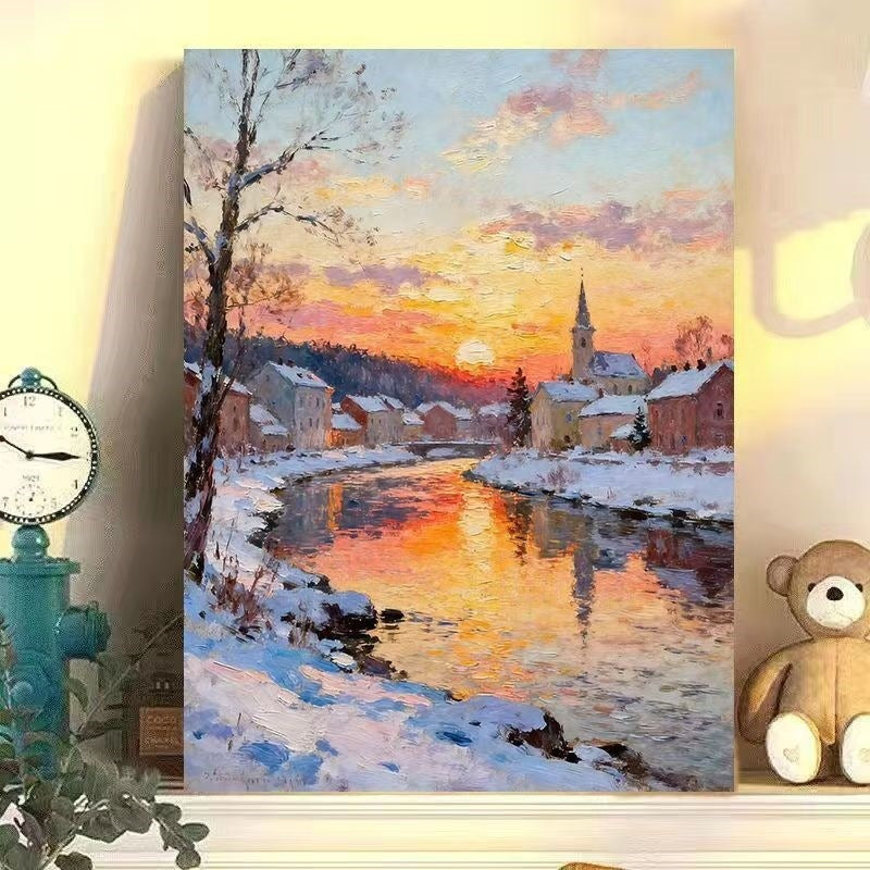 Winter Wonderland Landscape Canvas Art