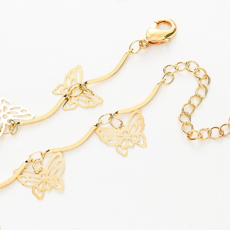 Butterfly Design Choker Necklace Acalora
