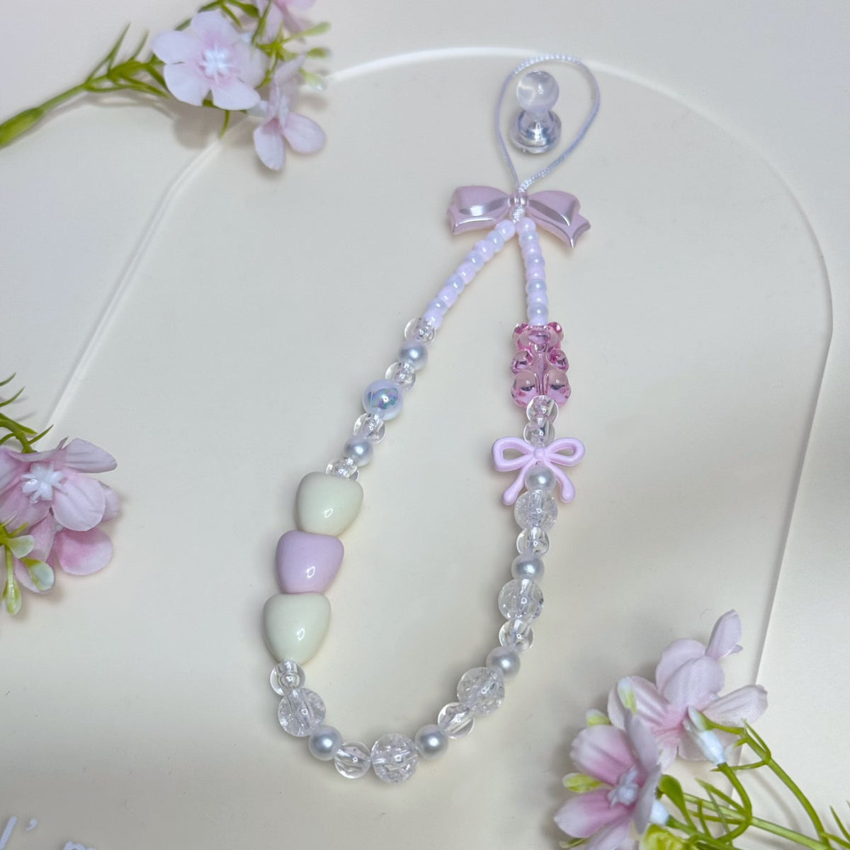 Beaded Charm Phone Strap Acalora