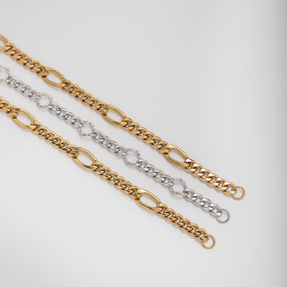Chunky Interlocking Link Chain Necklace Acalora