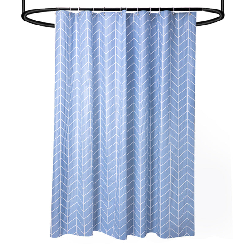 Modern Chevron Pattern Shower Curtain