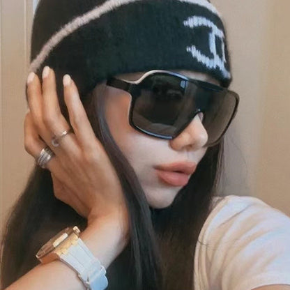 Women's oversized sunglasses with wide frame Karnz