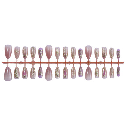 Premium Glitter Ombre Press-On Nails Acalora