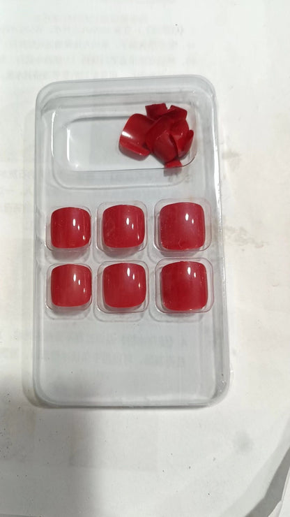 Premium Smooth Square Press-On Nail Set Acalora