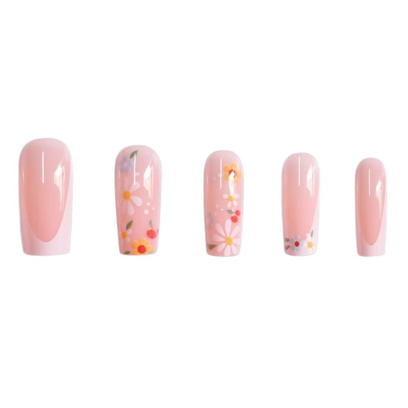 Floral Acrylic Nail Art Acalora