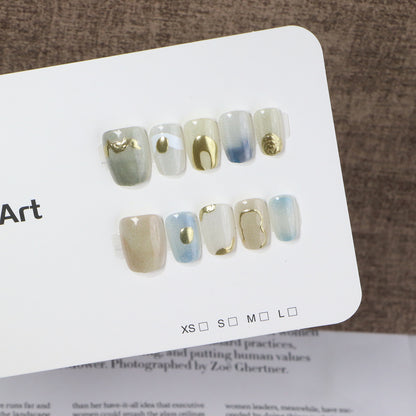 Artistic Marble Effect Press-On Nail Set Acalora
