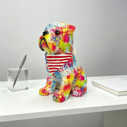 Colorful decorative figure of a dog in modern design Acalora