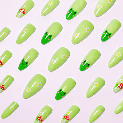 Whimsical Nature-Themed Nail Art Acalora
