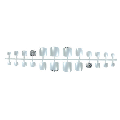 Glamorous Rhinestone Accented Press-On Nails Acalora