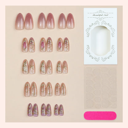 Premium Glitter Ombre Press-On Nails Acalora