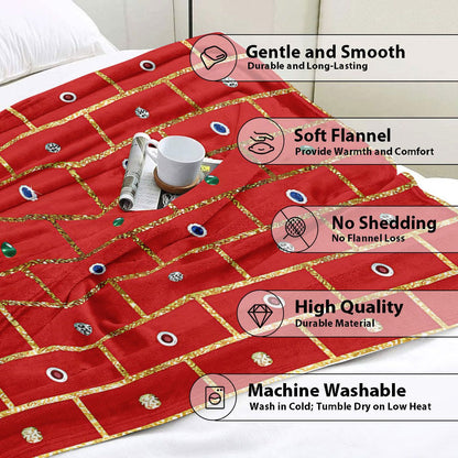Decorative Traditional Patterned Throw Blanket