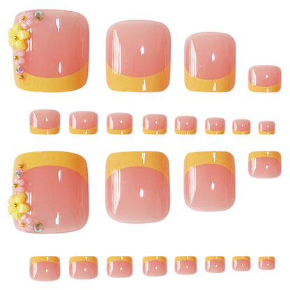 Decorative Press-On Toe Nails Acalora