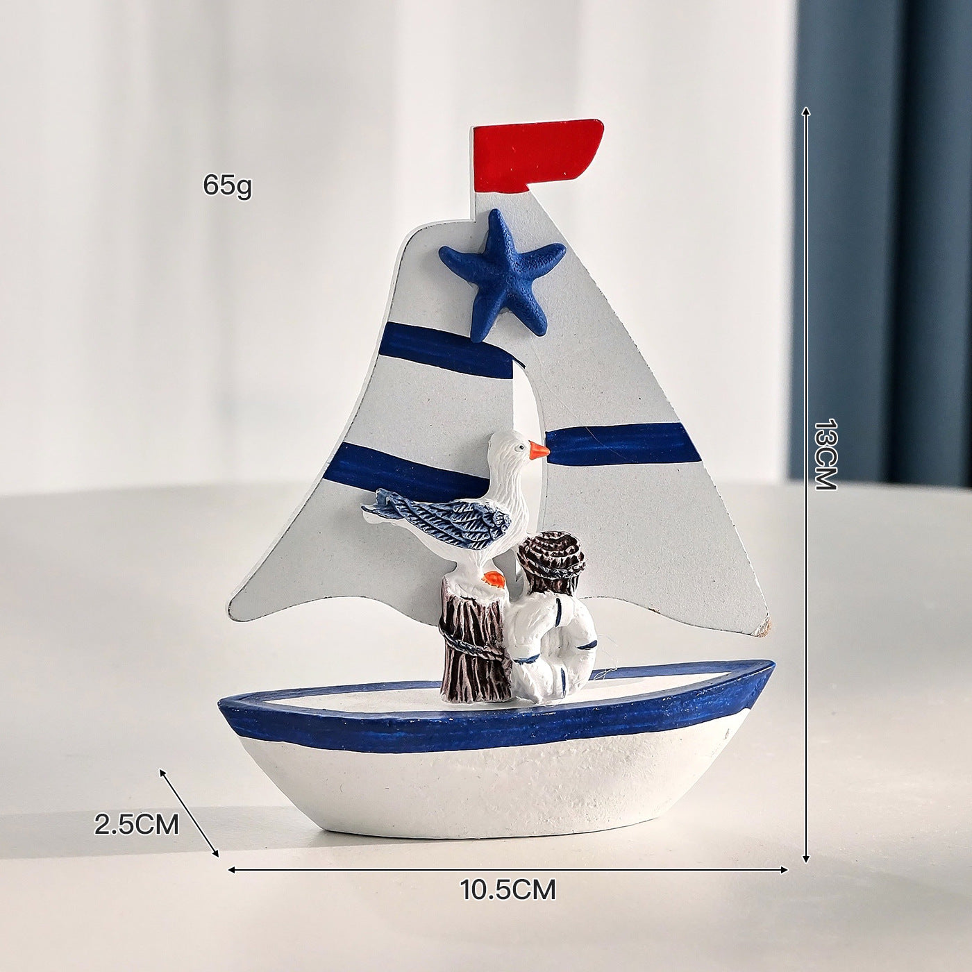 Nautical Sailboat Table Accent