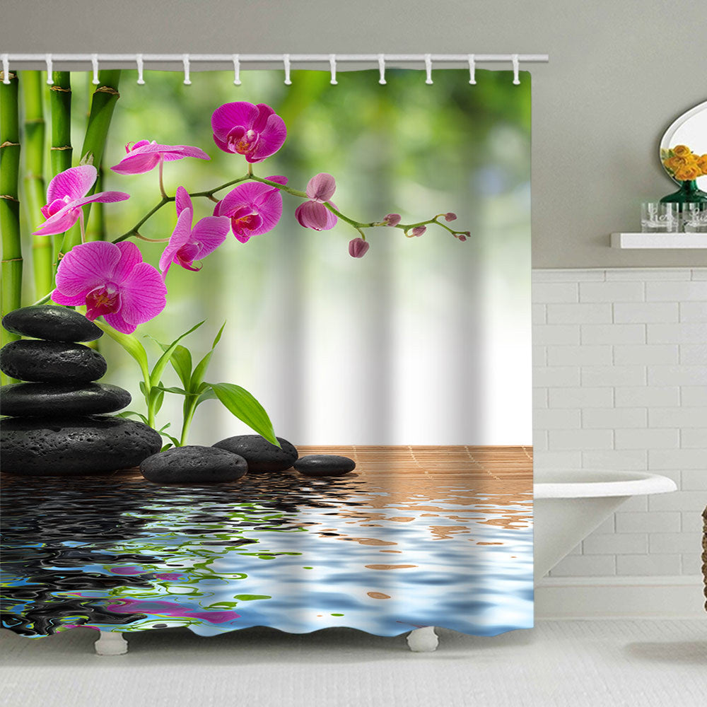 Tranquil Zen Nature Shower Curtain