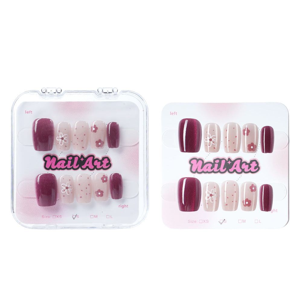 Decorative Floral Press-On Nail Set Acalora 1788157440