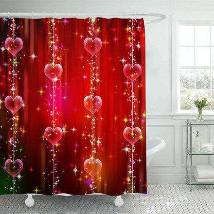 Romantic Floral Swan Shower Curtain