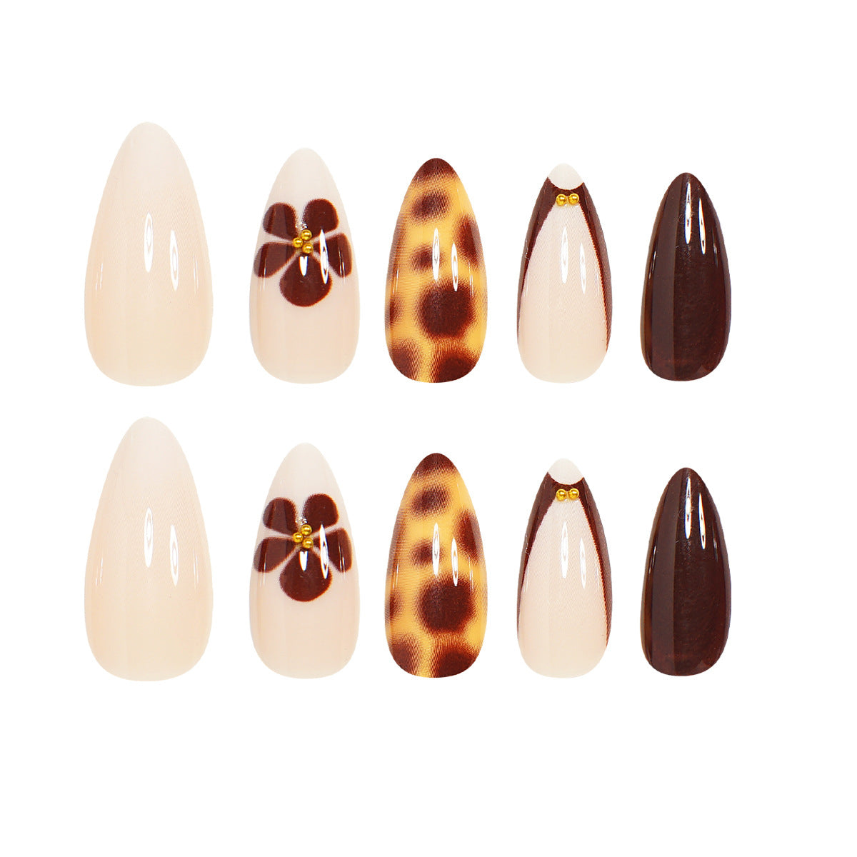 Elegant Stiletto Press-On Nail Art Set Acalora