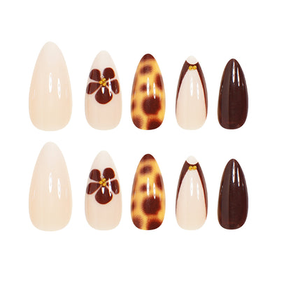 Elegant Stiletto Press-On Nail Art Set Acalora