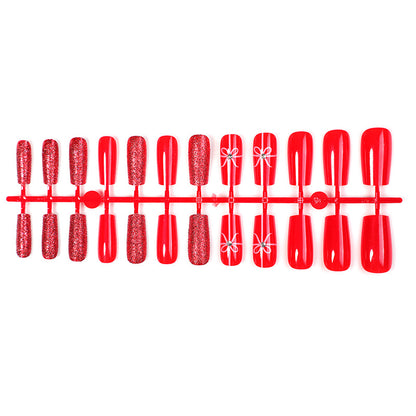 Festive Glittering Press-On Nail Art Set Acalora