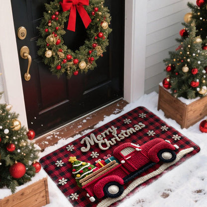 Christmas-Themed Door Mat