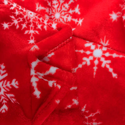 Cozy Festive-Themed Fleece Blanket