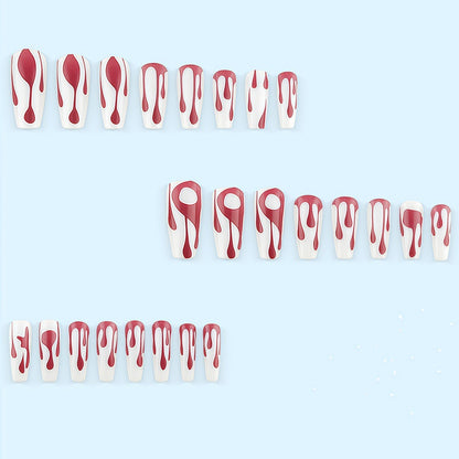 Creative drop design artificial nails Acalora