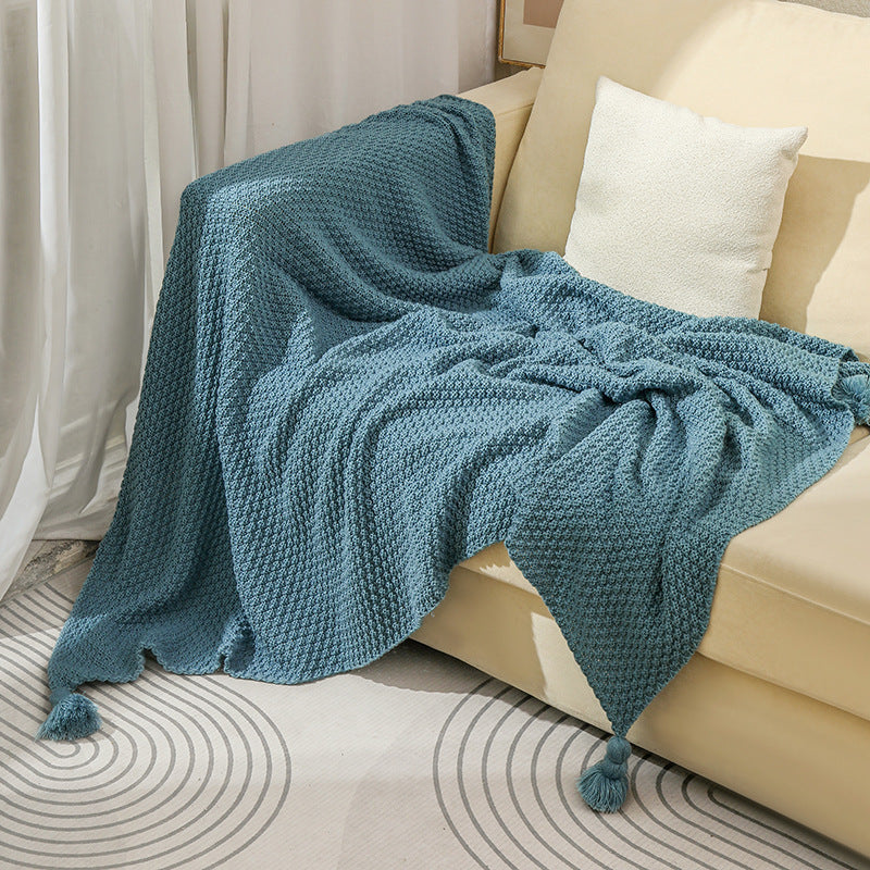 Unisex Textured Decorative Throw Blanket