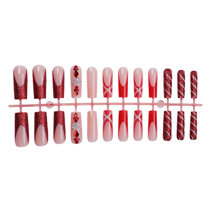 Glamorous Festive Press-On Nail Set Acalora