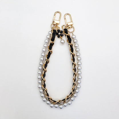 Stylish Pearl-Embellished Eyewear Chain Acalora