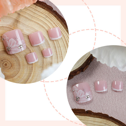 Premium Floral Press-On Nail Set Acalora 1788496129