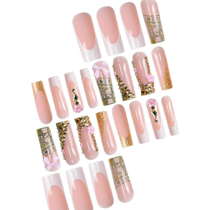 Glamorous Decorative Press-On Nails with Unique Embellishments Acalora
