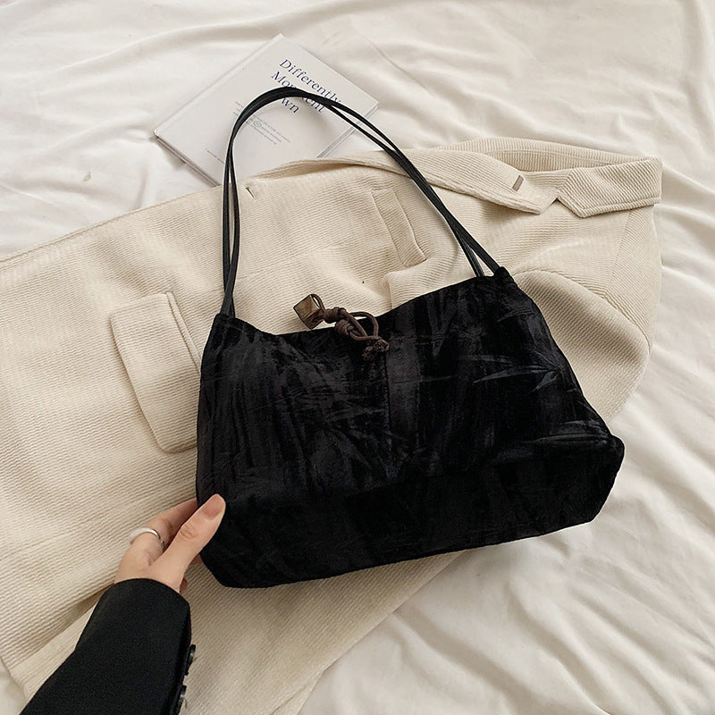 Chic Textured Handheld Tote Bag Acalora