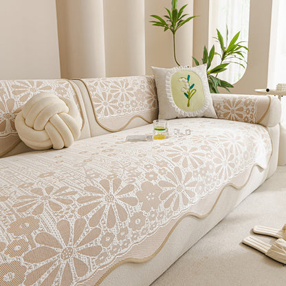 Floral Lace Sofa Cover