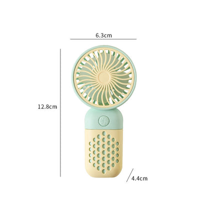 Ladies' Portable Mini Handheld Fan with Ergonomic Handle and USB Charging Function Karnz