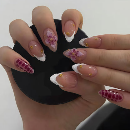 Elegant Floral Design Nail Wraps Acalora
