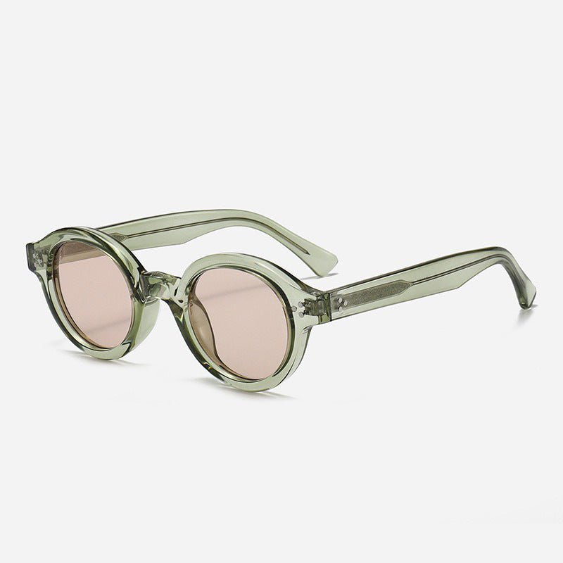 Women's Fashionable Round Sunglasses with Stylish Accents Karnz