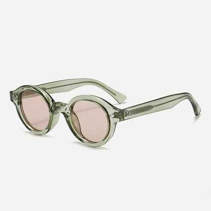 Women's Fashionable Round Sunglasses with Stylish Accents Karnz