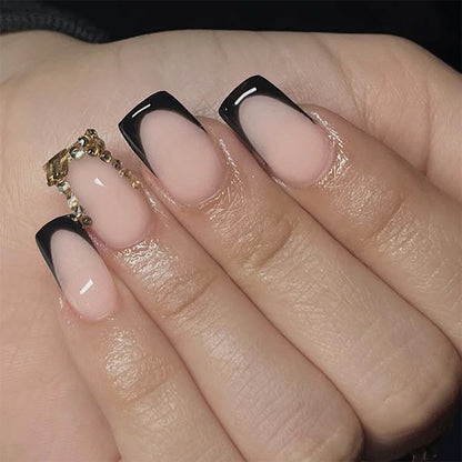 Premium Ombre Press-On Nail Set with Decorative Accents Acalora