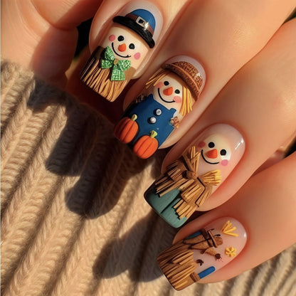 Creative Art Nails in Festive Autumn Design Acalora