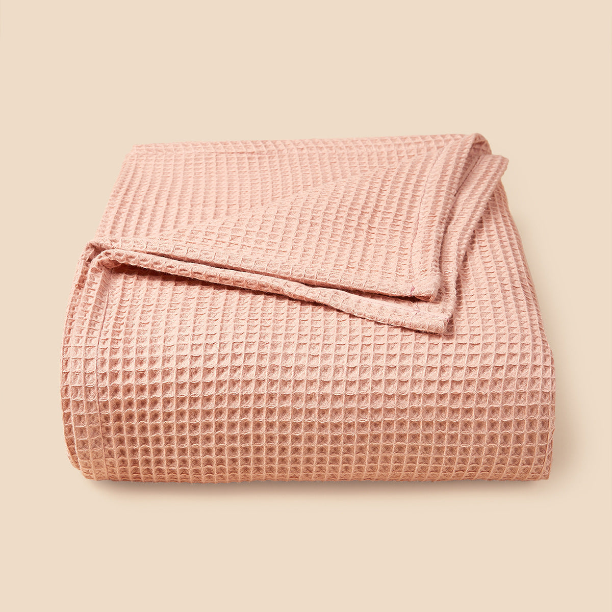 Textured Waffle Weave Throw Blanket