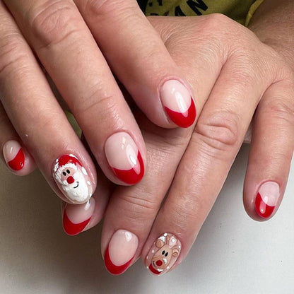 Festive Press-On Nail Art Set Acalora