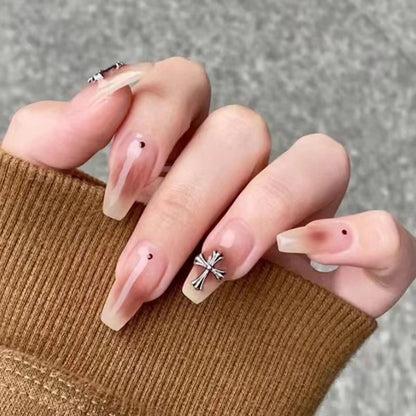Artificial nail set with glamorous 3D decorations Acalora