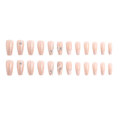 Glamorous artificial nails with glitter design Acalora