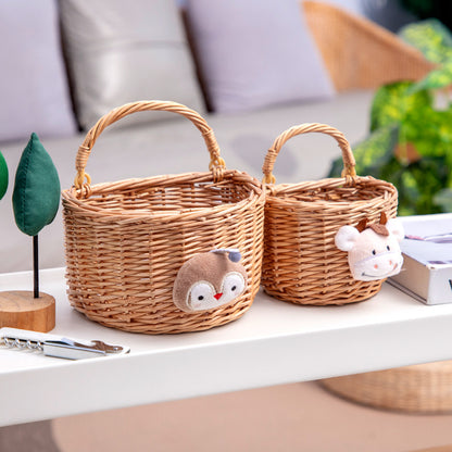 Funny storage basket with animal motif Acalora