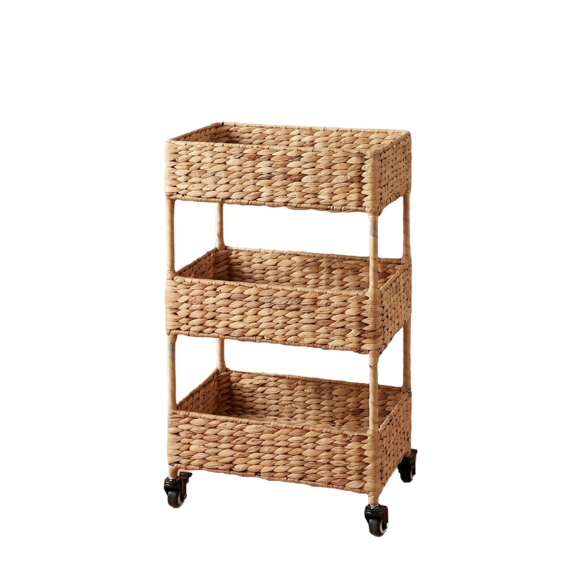 Multi-Tier Woven Storage Cart Acalora