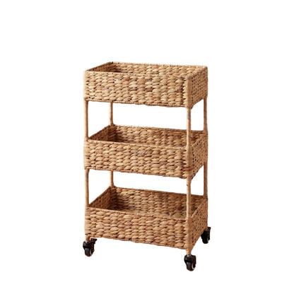 Multi-Tier Woven Storage Cart Acalora