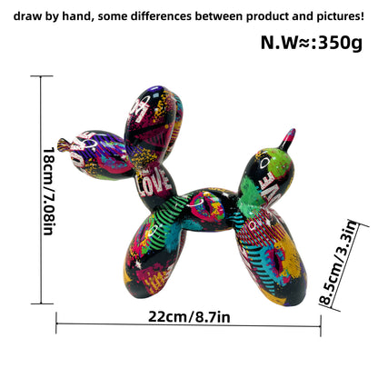 Colorful Balloon Dog Sculpture Acalora