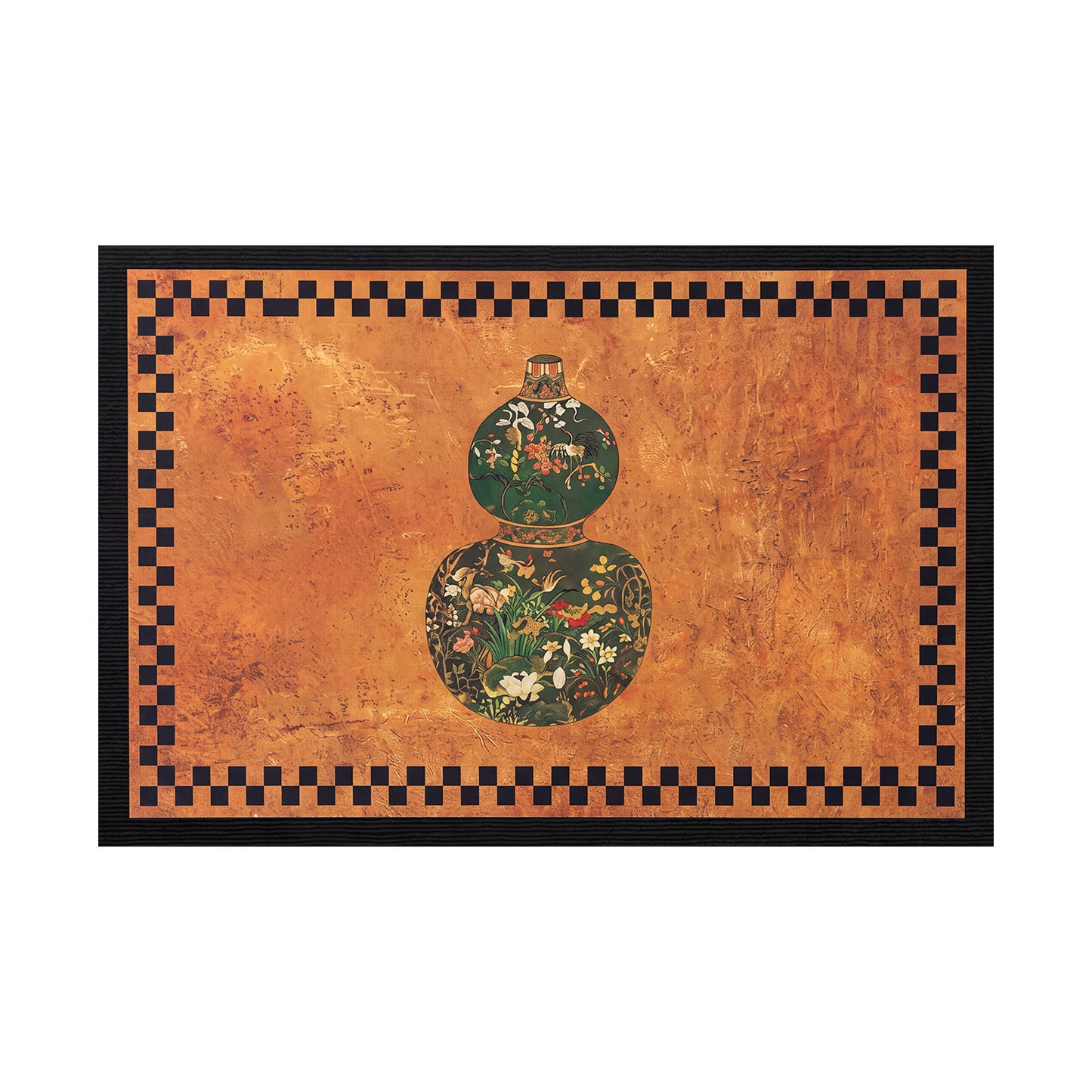 Artistic Elephant-Themed Welcome Mat Acalora
